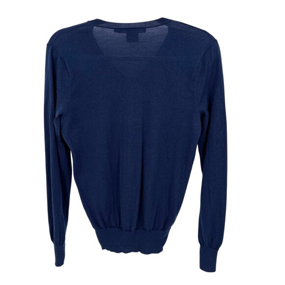 Ralph Lauren Golf Mens Merino Wool V-Neck Sweater Navy Blue Size Large - Picture 6 of 10